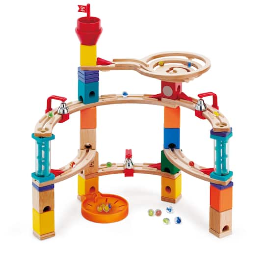 Hape Quadrilla Wooden Marble Run Construction Castle Escape Set | Michaels®